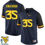 Men's West Virginia Mountaineers NCAA #35 Nick Kwiatkoski Navy Authentic Nike Stitched College Football Jersey WV15F48PW